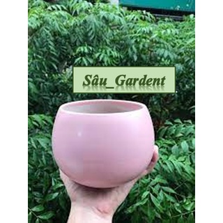 Chậu sứ Hạt dẻ (Gốm sứ Bát Tràng)