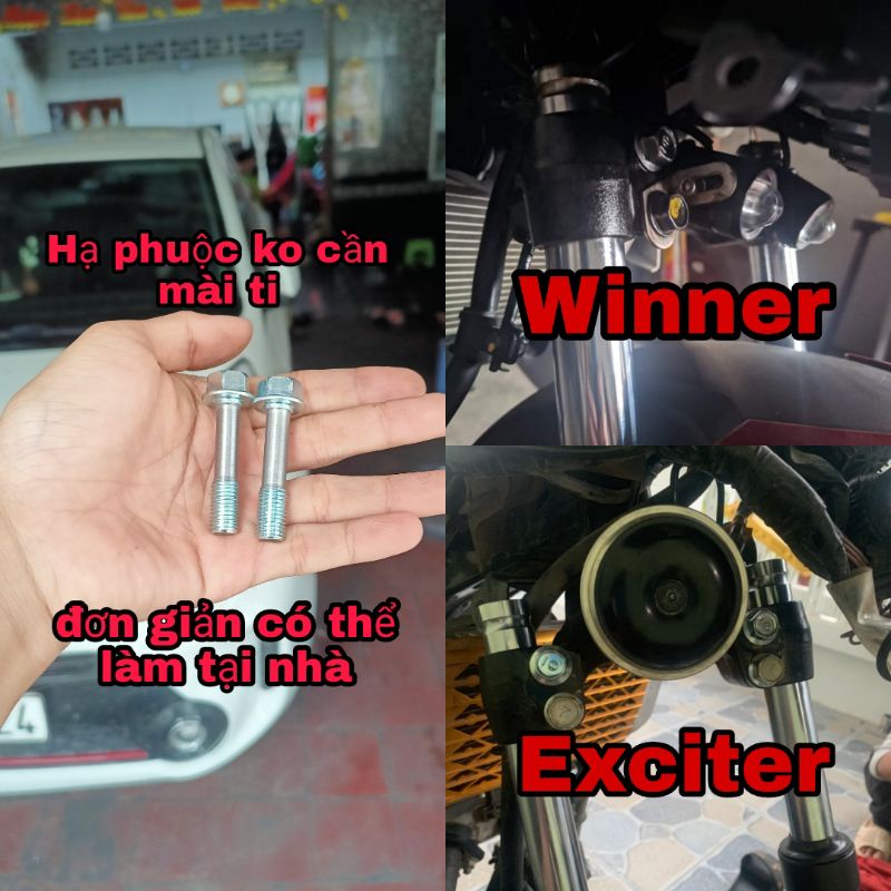 Ốc Hạ Phuộc trước cho Winner V1 X, Exciter 150 155, Wave, Dream...
