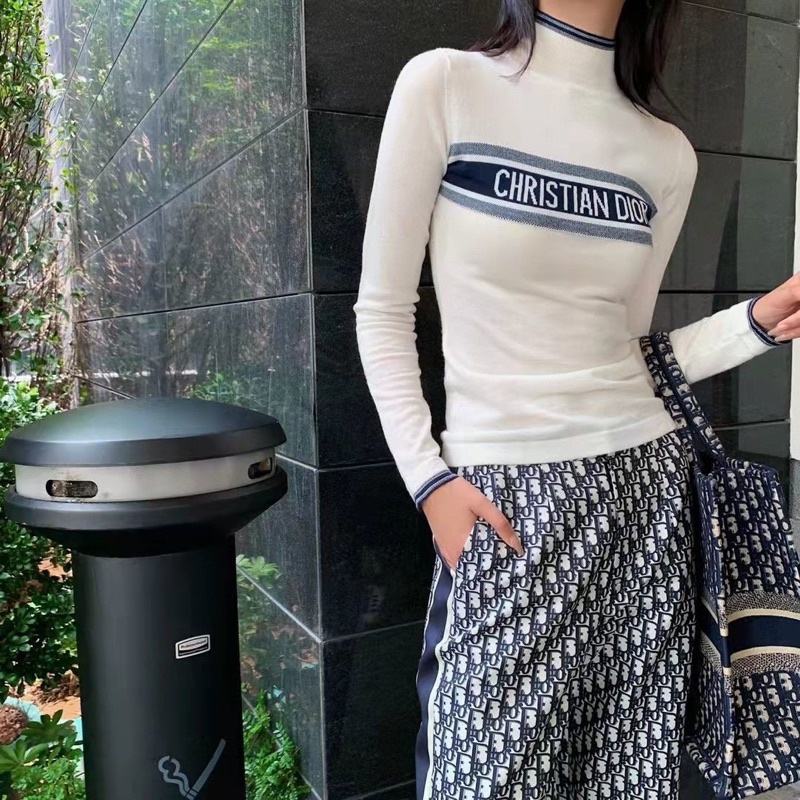 Áo Len Tăm Body Dior Cổ 3 Phân