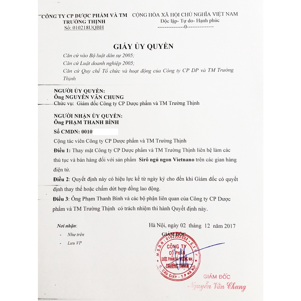 Combo 04 chai si rô ngủ ngon Vietnano 50ml, tinh chất từ củ bình vôi, cho giấc ngủ sâu và liên mạch