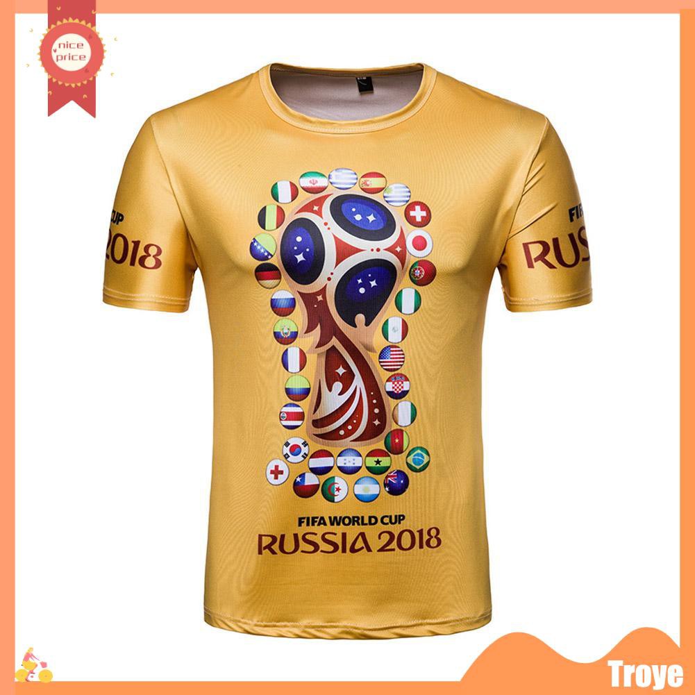 Áo Thun Đá Banh Đội Tuyển Nga World Cup 2018