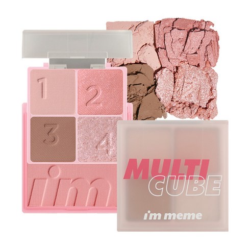 Bảng phấn mắt và má hồng 2 trong 1 I'm MeMe I'm Multi Cube Renewal 3 7.7g bản nâng cấp