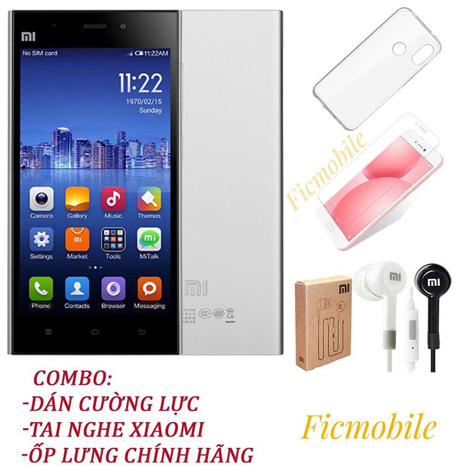 Combo Điện thoại Xiaomi Mi 3 mới 100% chính hãng