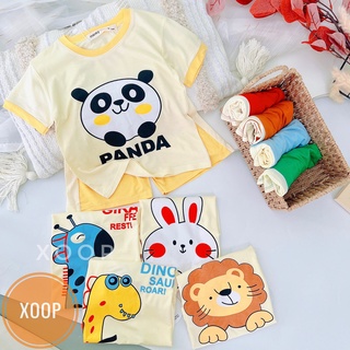 Bộ cộc thun lạnh hàng minky mom họa tiết dino nền mỡ gà cho bé (2155 ) shop phúc yến