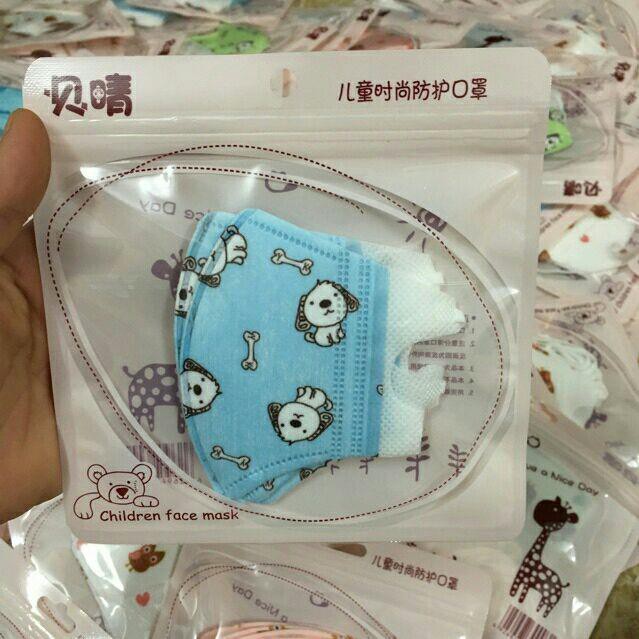 (5chiếc)Khẩu trang kháng khuẩn. Chống bụi hàng cao cấp cho bé trai/ bé gái | BigBuy360 - bigbuy360.vn