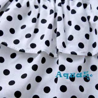 Set Áo Croptop Chấm Bi+Quần Dài Cho Bé Gái