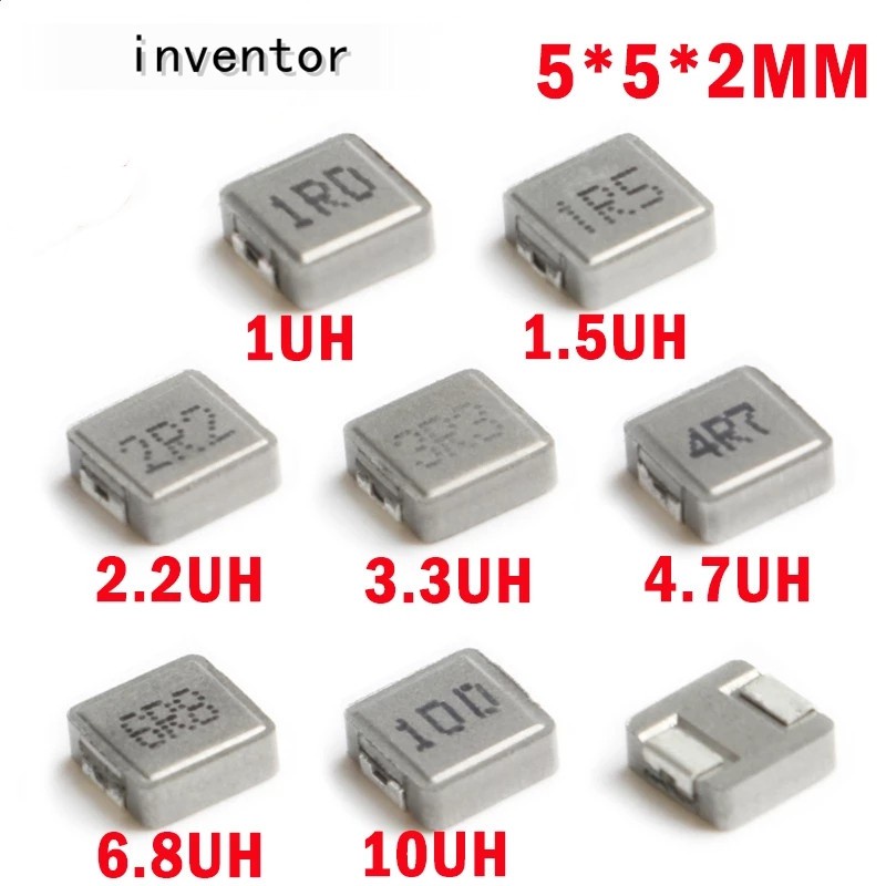 Set 10 linh kiện điện tử Smd 0520 1uh 2.2uh 3.3uh 4.7uh 6.8uh 10uk 0520 5x5 X 2 1r0 2r2 3r3 4r7 6r8 100