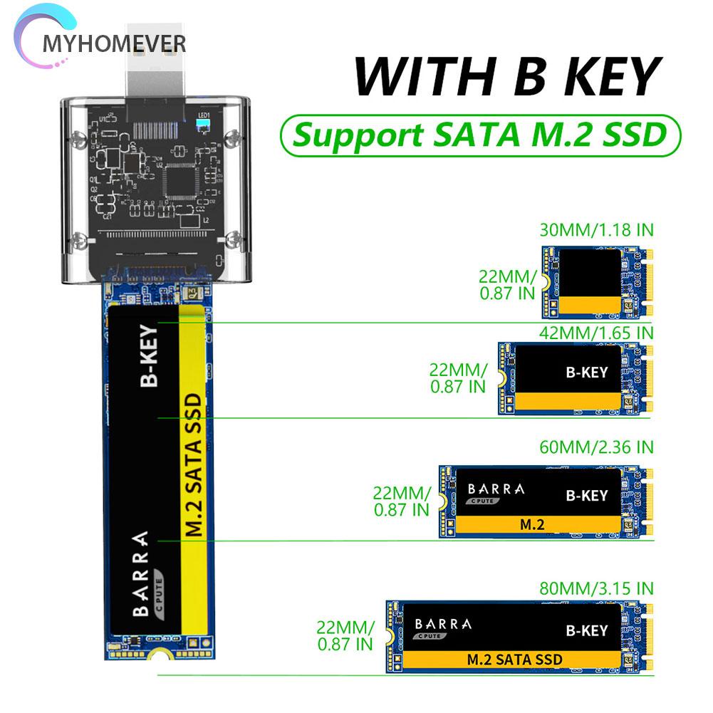 Hộp Đựng Ổ Đĩa Ssd Sata M2 Ssd Usb 3.0 5gbps Gen 1