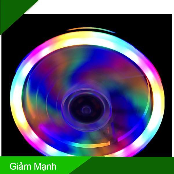 Fan led tải nhiệt coolmoon RGB và dual ring cho máy tính 2018