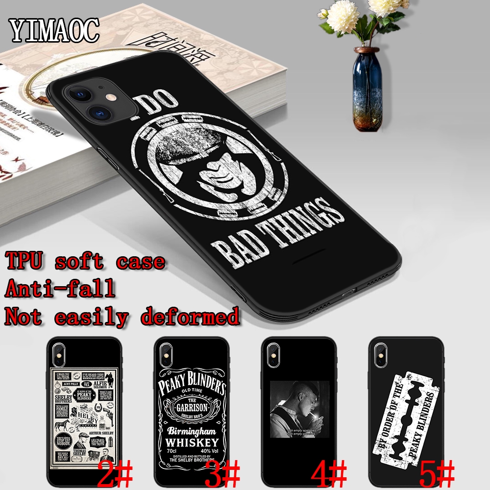 Ốp điện thoại mềm họa tiết Peaky Blinders Shelby dành cho iPhone XS Max XR X 11 Pro 7 8 6 6S Plus 96T