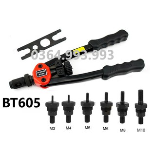 Dụng cụ rút đai ốc BT605/ vam rút ốc BT605/ kìm rút ốc BT605 (tán rút M3-M10)
