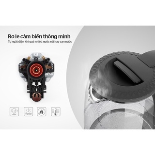 ẤM SIÊU TỐC THUỶ TINH SUNHOUSE 1.8L