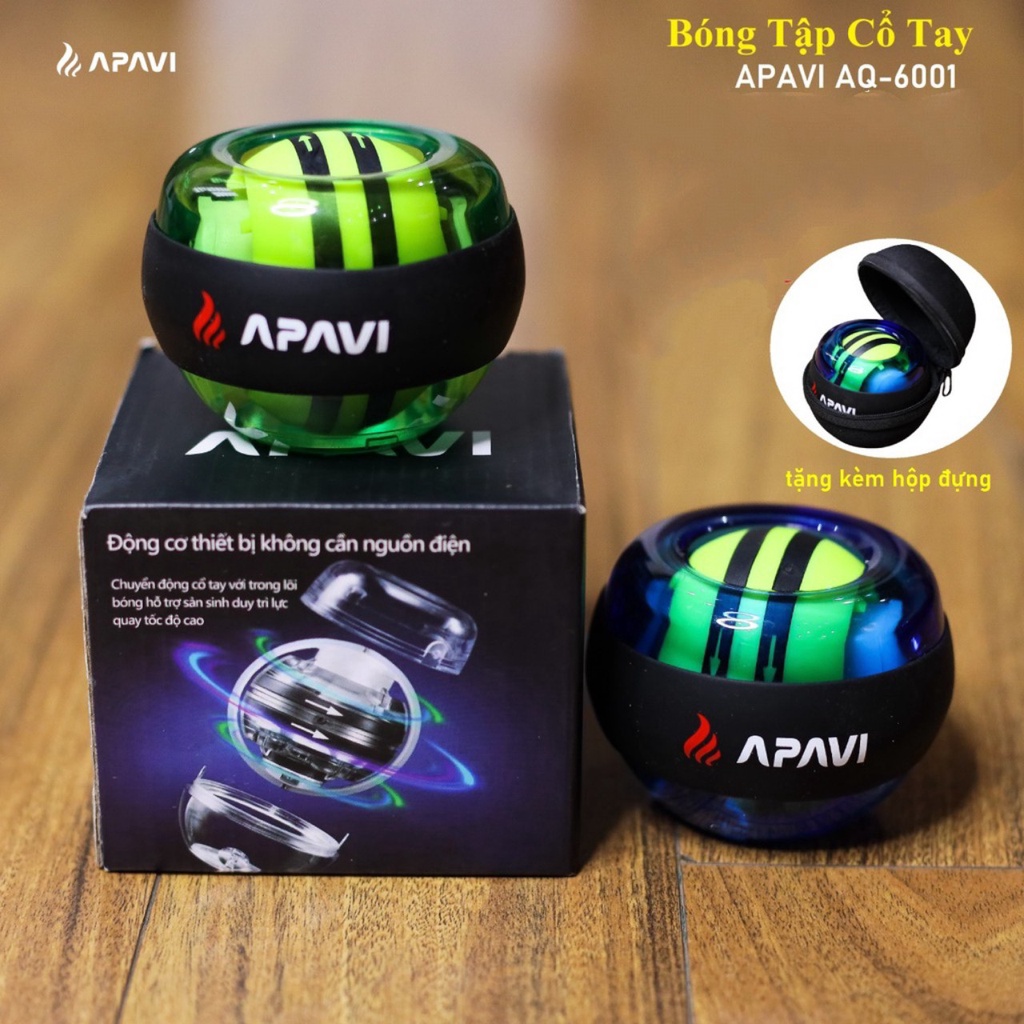 Bóng tập cổ tay, loại tự động, có đèn Power Ball WILDGYRO, APAVI