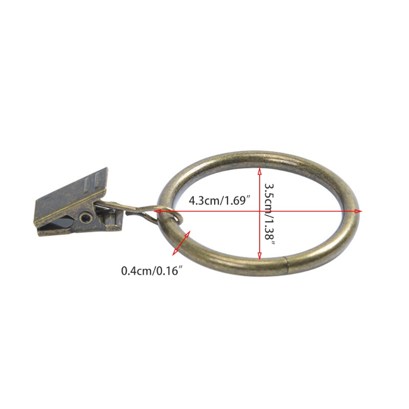 Set 20 Vòng Kẹp Rèm cửa sổ Cao Cấp Tiện Dụng
