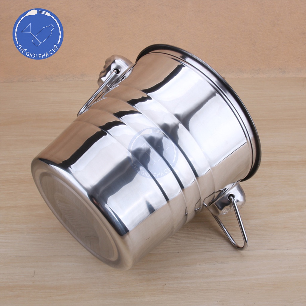 Xô Đựng Đá Inox Cao Cấp 304 Không Gỉ - Dụng Cụ Chuyên Dùng Ướp Lạnh Rượu Vang Cho Nhà Hàng Quầy Bar