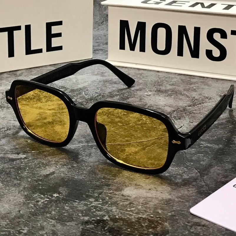 MẮT KÍNH RÂM SƠN TÙNG - Kính Mát NAM NỮ HÀN QUỐC MÀU VÀNG CAM GỌNG VUÔNG CAO CẤP THỜI TRANG HOT TREND | BigBuy360 - bigbuy360.vn