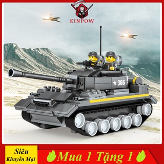 Đồ Chơi Lego Xe Tăng KINPOW 360 Chi Tiết Cho Bé Đam Mê Lắp Ráp Xếp Hình