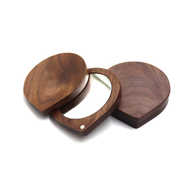 Gương Trang Điểm Cầm Tay Hình Tròn Từ Tính Xoay Được Tiện Dụng Cho Nữ