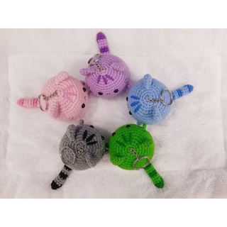 Móc khóa mèo pusheen mập ú móc len - Amigurumi cat 🐱