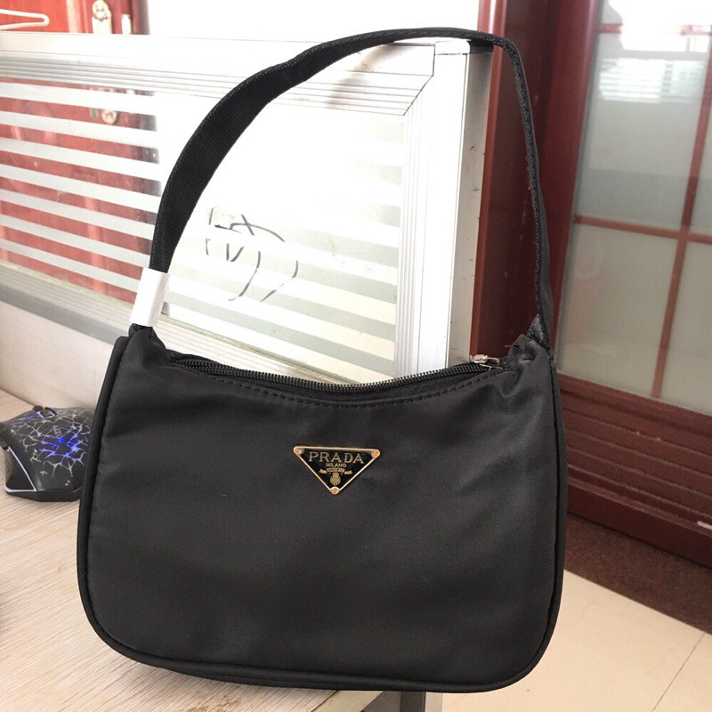 (Túi Kẹp Nách) Prada Thời Trang Hàng Xuất Dư👜