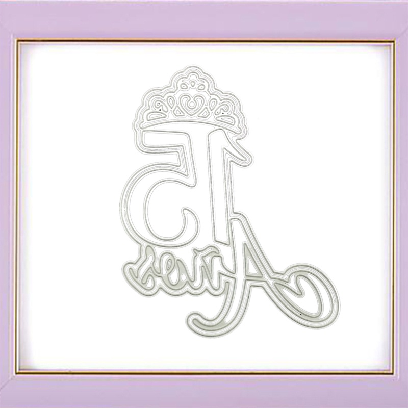Khuôn Cắt Giấy Làm Từ Kim Loại Hình Trừu Tượng Trang Trí Scrapbook