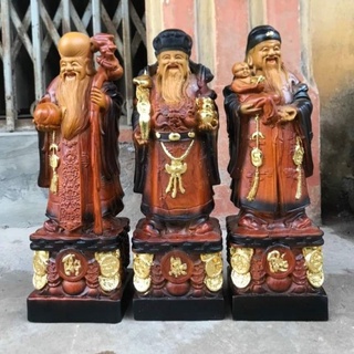 Bộ tam đa gỗ hương đá cao cấp - bộ tượng Phúc lộc thọ