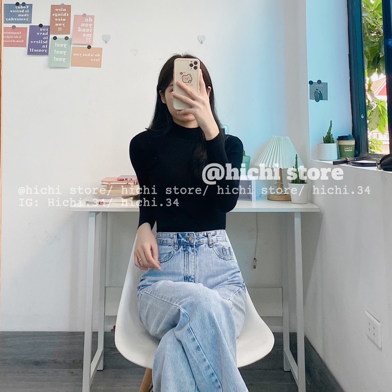 áo giữ nhiệt len body cổ 3 phân ảnh thật video chất len tăm xịn hichi | BigBuy360 - bigbuy360.vn