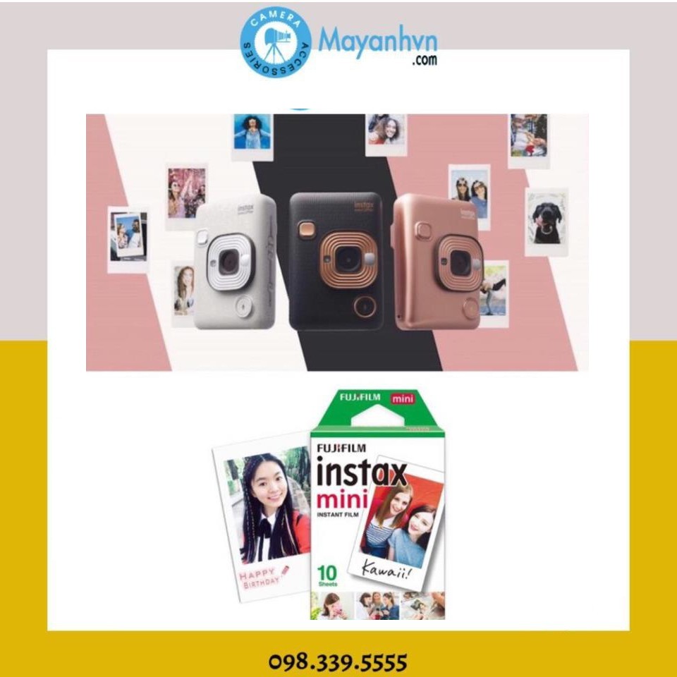 Máy ảnh chụp lấy ngay Instax Mini LiPlay- Tặng kèm 1 pack film/ 10 tấm( chính hãng mới 100%)