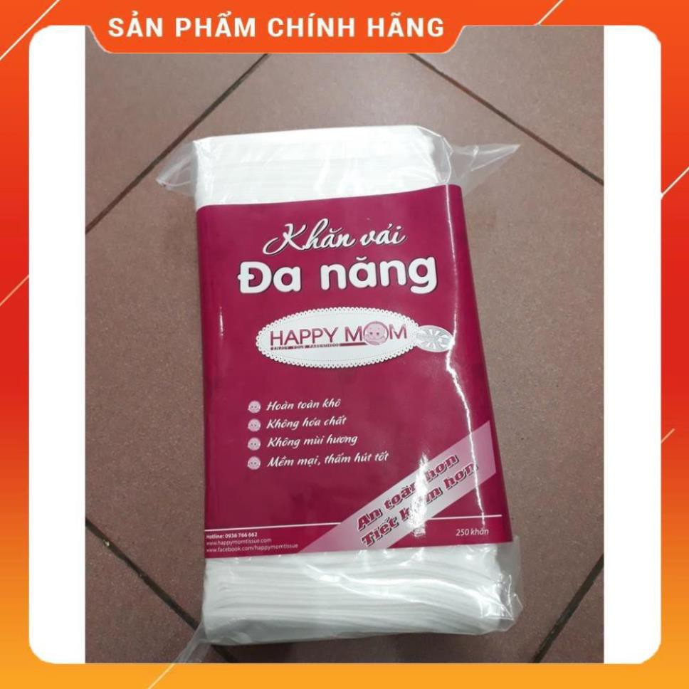 Khăn vải đa năng Happy Mom (loại túi) - 250 chiếc