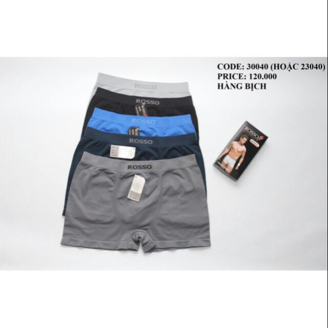 Combo 4 quần lót nam Seamless Sporter Rosso Thun 4 chiều dành cho thể thao