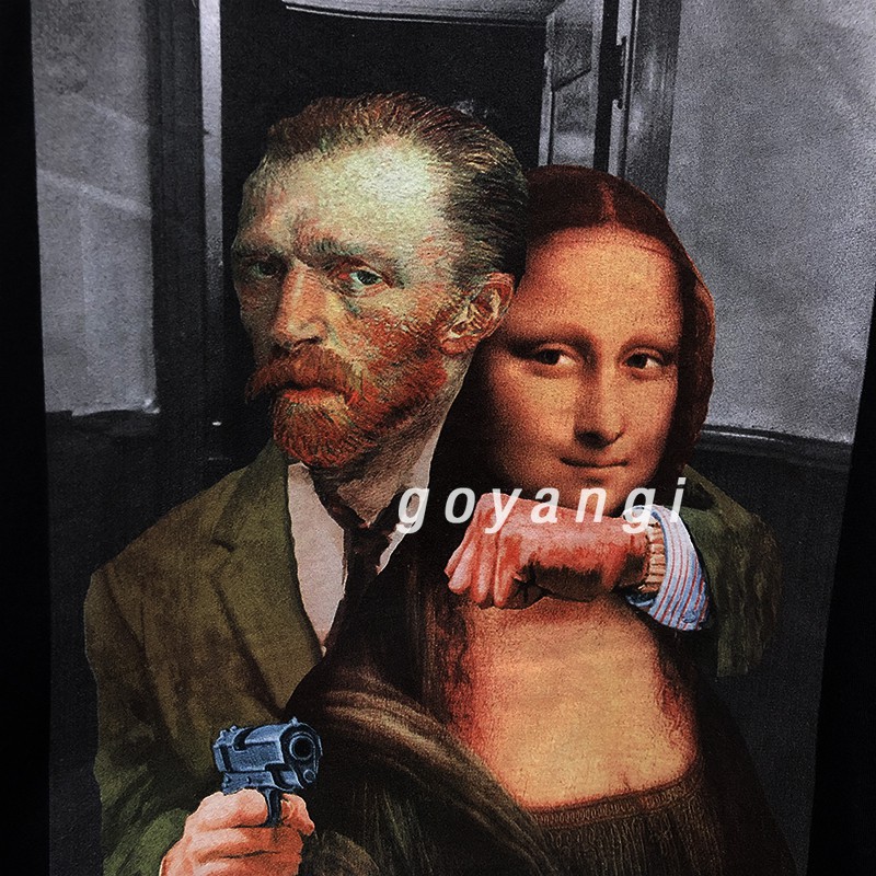 Áo thun tay lỡ Lisa X Van unisex nam nữ dáng rộng oversize phong cách Hàn Quốc