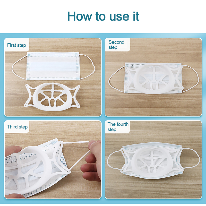 Tấm hỗ trợ bên trong của mặt nạ silicon giúp tăng cường giá đỡ mặt nạ 3D ngăn chặn sự lấp đầy bên trong khung đỡ Mặt nạ 3D giúp thở dễ dàng hơn