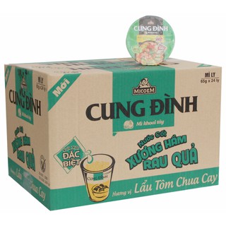 Thùng mì ly Cung Đình Khoai tây (24 ly)