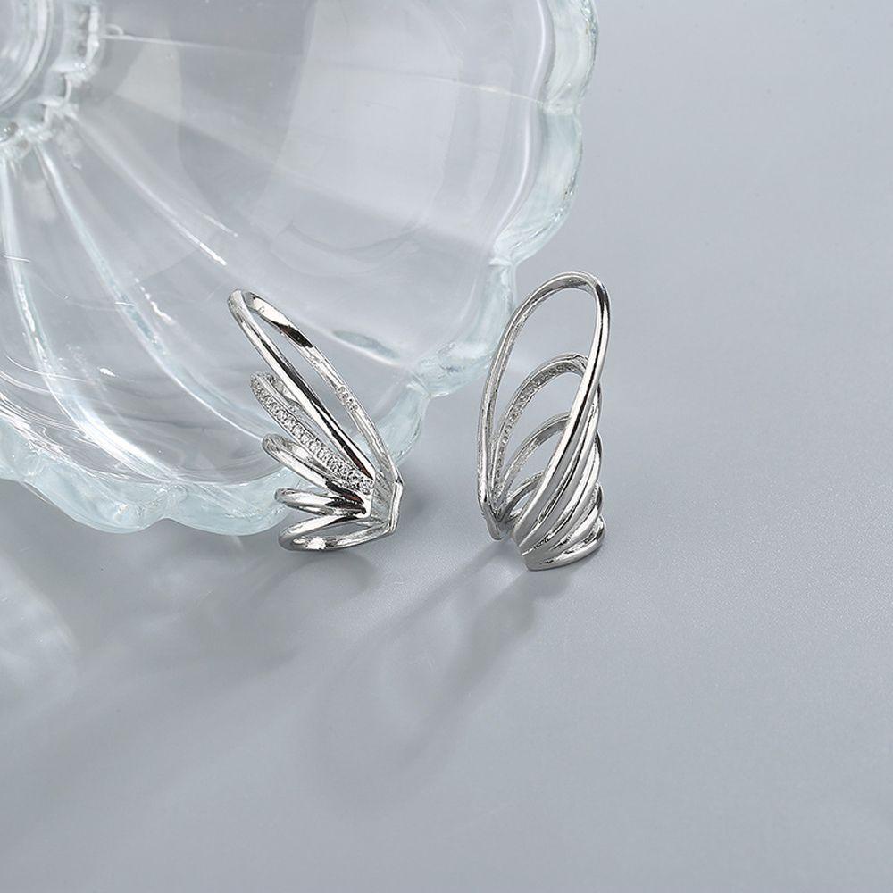 Khuyên Kẹp Vành Tai Nhiều Lớp Không Xỏ Lỗ Phong Cách Punk Thanh Lịch Cho Nữ