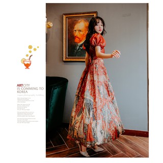 Đầm cổ điển pháp dáng xòe