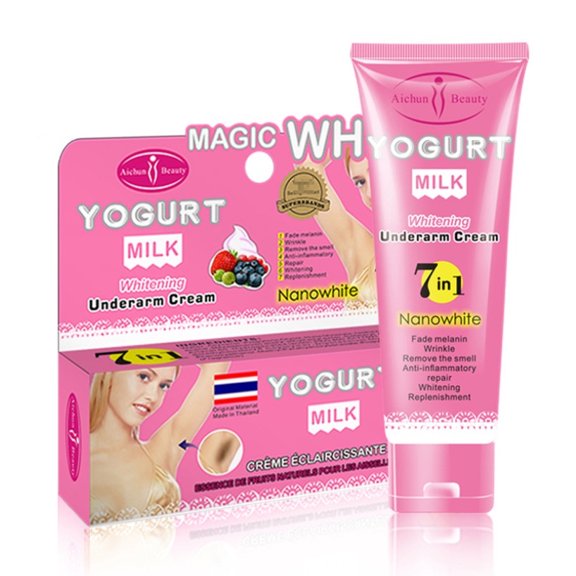 Kem giảm thâm nách, Bikini và khử mùi hôi Yogurt Milk Whitening 80g