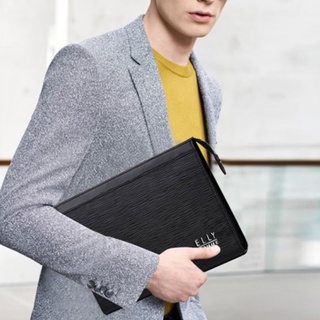 [Quà tặng giáo viên cao cấp sang trọng] Túi clutch nam da thật ELLY  – ECM4