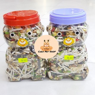 Hộp thức ăn cao cấp 500g cho Hamster, Sóc Bông, Sóc Đất...