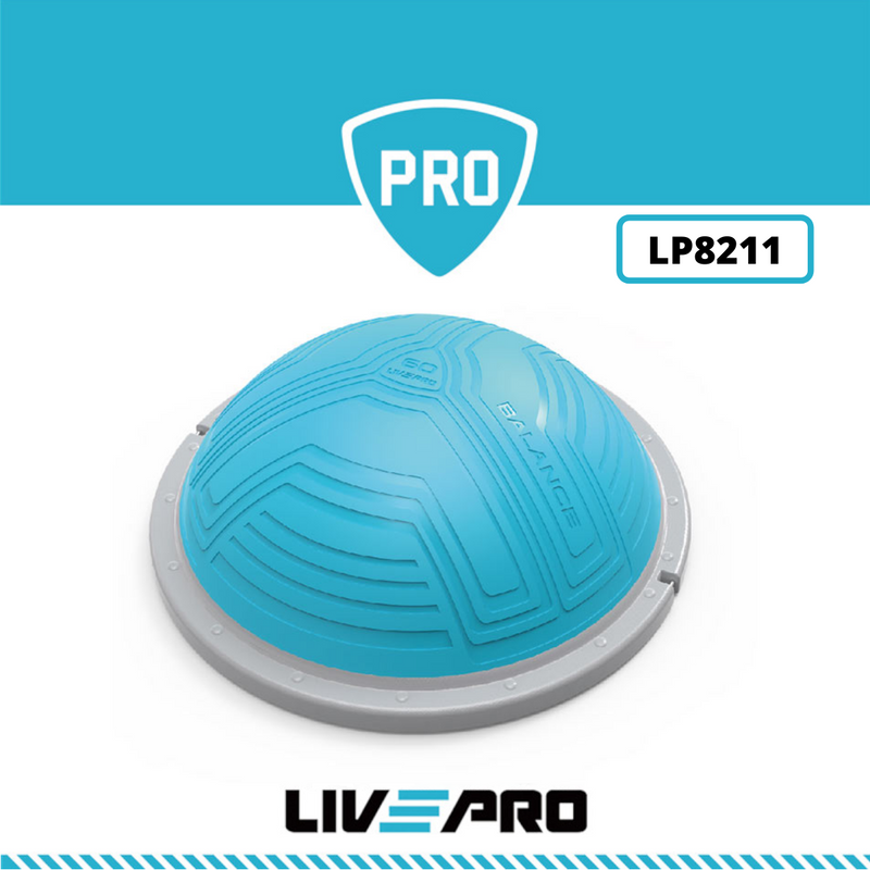 Banh tập thăng bằng, bóng bosu thương hiệu Livepro mã LP8211 THE BALANCE TRAINER