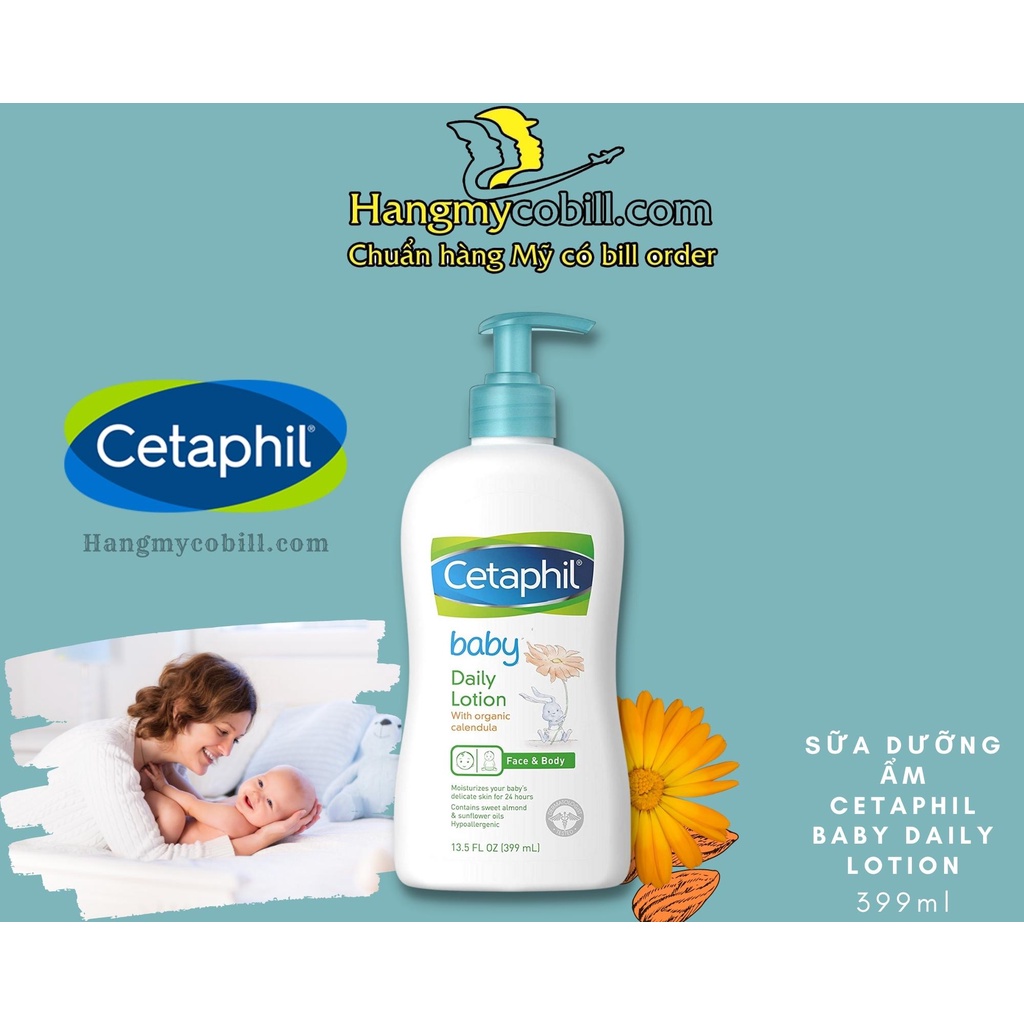 (có bill nhập)Cetaphil Baby Daily Lotion: Dưỡng Ẩm Hàng Ngày Dịu Nhẹ Cho Bé