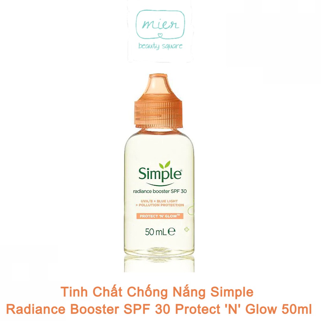 Tinh Chất Chống Nắng Simple Radiance Booster SPF 30 Protect 'N' Glow 50ml