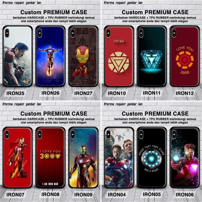 Ốp Điện Thoại Hình Iron Man Cho Xiaomi Mi 5x Mi A1 Premium