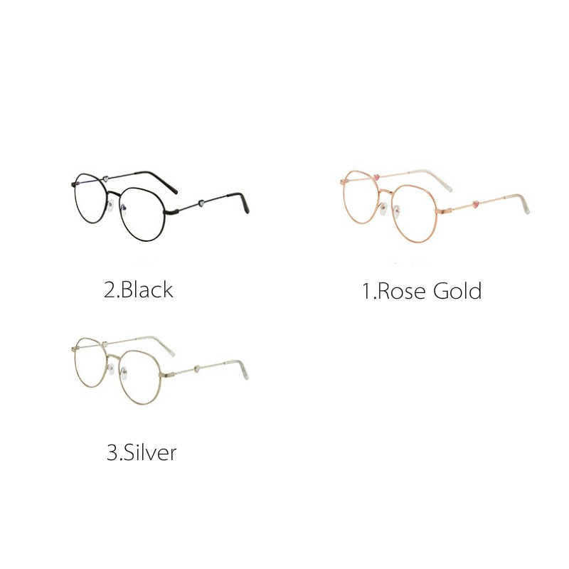 [Mã FAMAYFA giảm 10K đơn 50K] Mắt Kính Gọng Kim Loại Tròn Phong Cách Vintage Thời Trang Nữ Dễ Thương | BigBuy360 - bigbuy360.vn