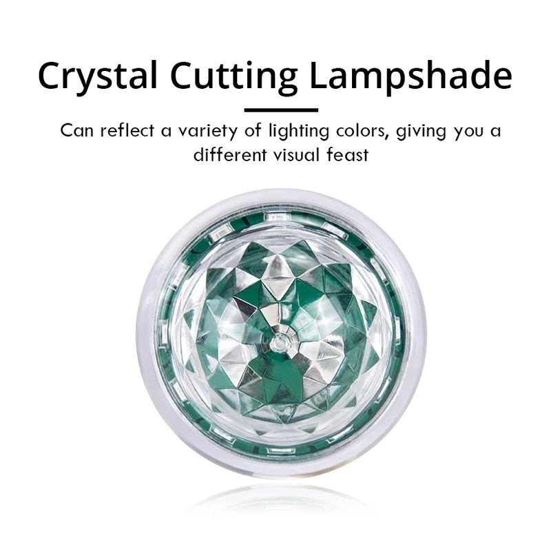 Đèn pha lê mini USB RGB cảm biến âm thanh