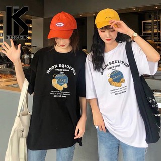 Áo phông tay lỡ dáng rộng dưới 65kg - MOON EQUIPPED SPEED SHOP New! Cheese CAKE