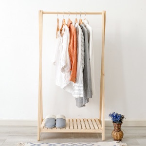 Gía Treo Quần Áo Chữ A Gỗ Thông Tự Nhiên 1 Tầng Bola, nội thất hàn quốc