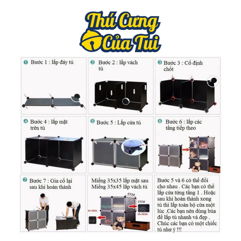 Kệ Tủ Đựng Giày Đa Năng ( Tặng Kèm Chốt ) - Tấm Nhựa Lắp Ghép - Thú Cưng Của Tui