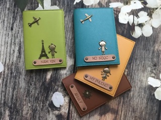 Ví da bọc hộ chiếu handmade Plan B