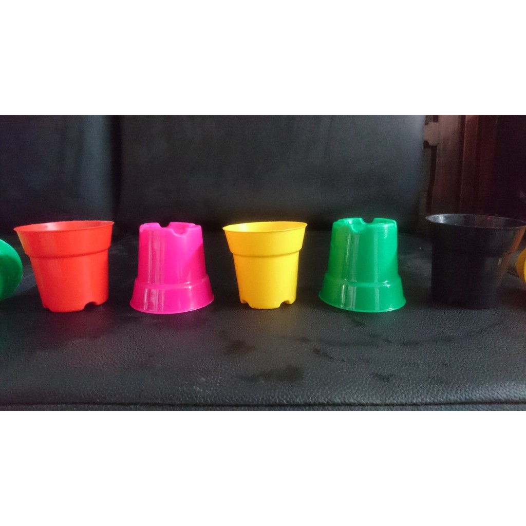 Chậu tròn 5x5 nhiều màu (Set 50 cái)