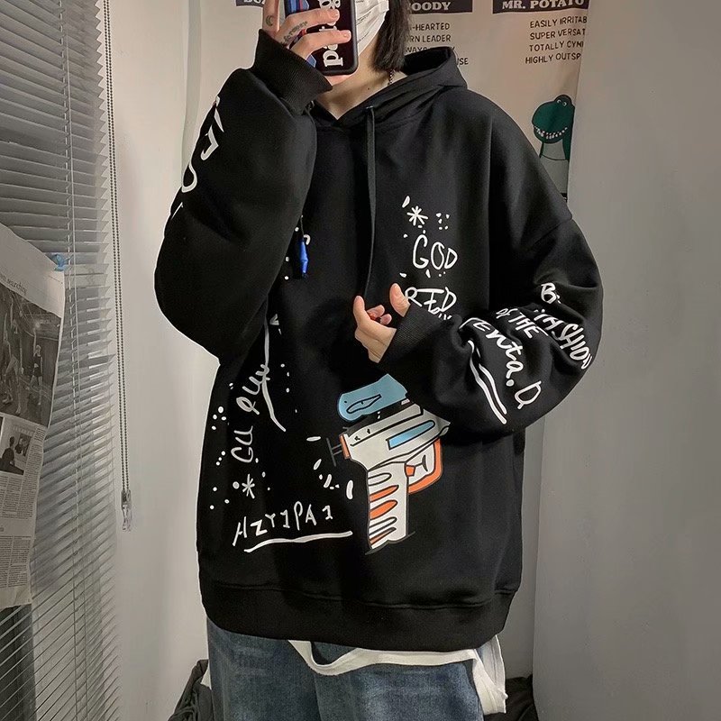 Áo Nỉ Nam Dài Tay Có Mũ Thời Trang Hàn | BigBuy360 - bigbuy360.vn